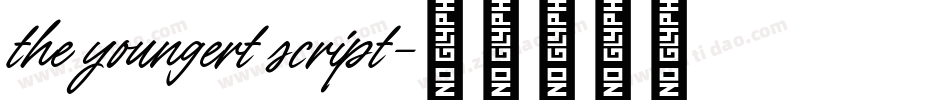 the youngert script字体转换